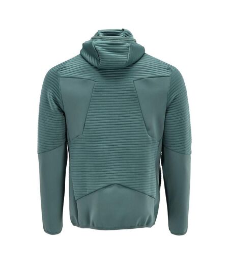 Mens Customised Hooded Fleece Jacket Light Forest Green Mascot