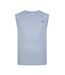 Mens Cotton Sleeveless Vest Top Grey Marl Slazenger-1