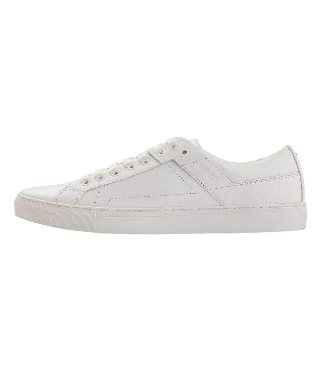 Mens Futurism Leather Trainers White Hugo-2