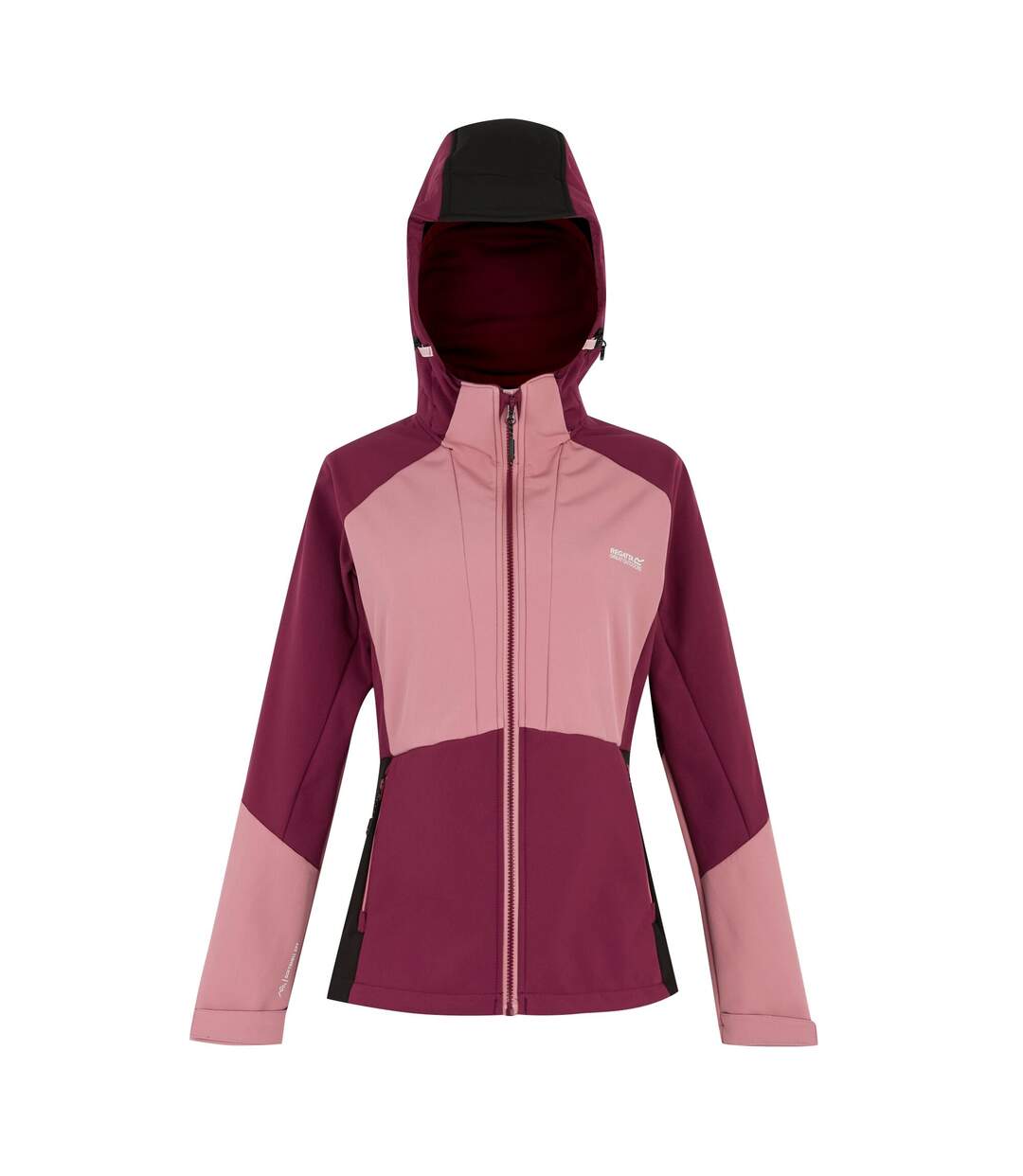 Veste Softshell Desoto Femme Rouge Sombre Vieux Rose Noir Regatta-1