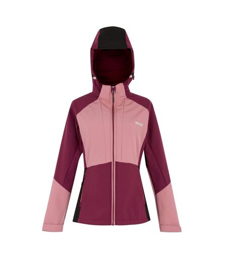 Veste Softshell Desoto Femme Rouge Sombre Vieux Rose Noir Regatta