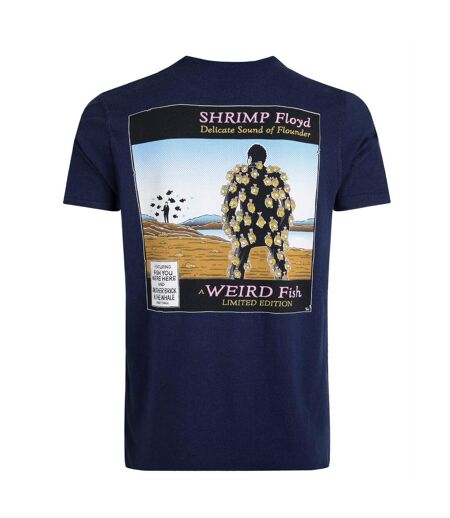 T-shirt shrimp floyd homme bleu foncé Weird Fish Weird Fish