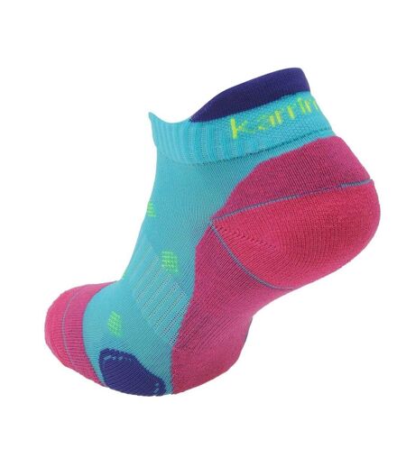 Lot De 2  Socquettes Femme Turquoise Vif Fuchsia Fluo Karrimor