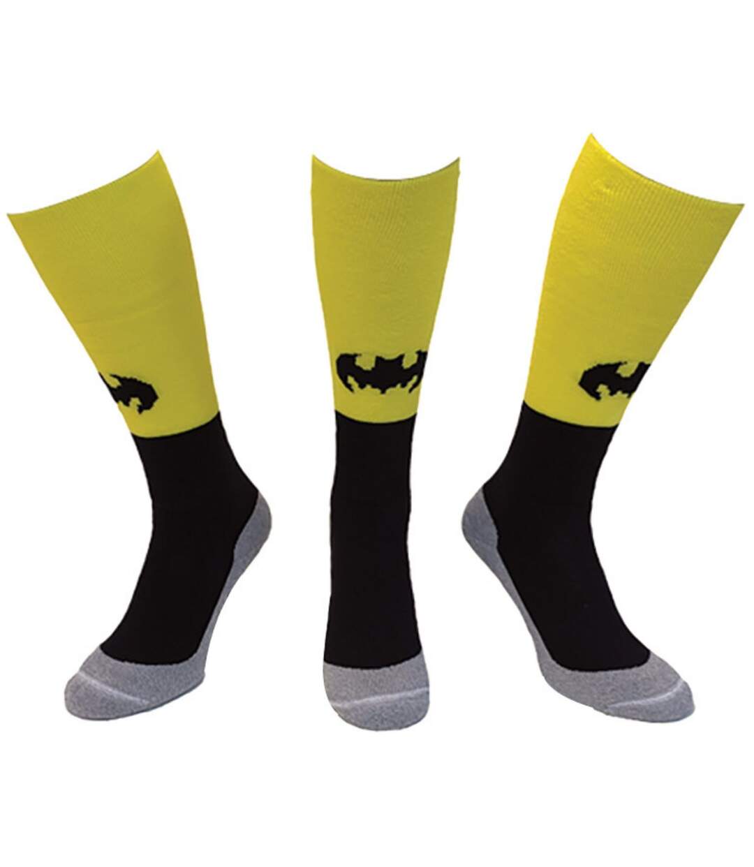 1 Pack Adults Knee High Fun Patterned Hockey Socks - Batman-3