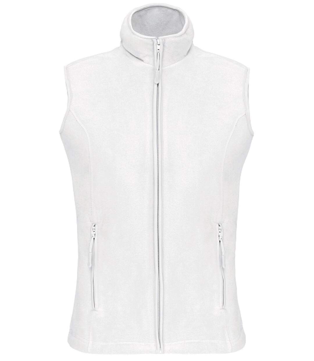 Gilet sans manches micro polaire femme - K906 - blanc