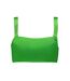 Womens/ladies Bandeau Bikini Top Bright Green Puma-1