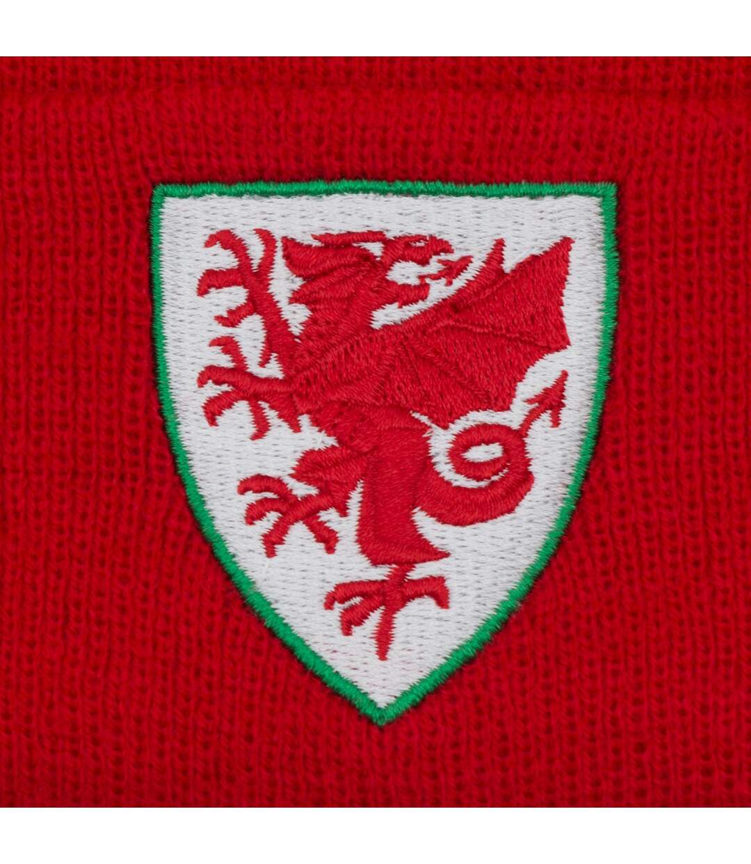 Knitted Beanie Red FA Wales-2