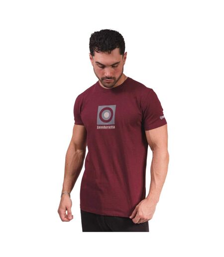 T-shirt Motif/style Logo Rectangulaire Homme Bordeaux Lambretta