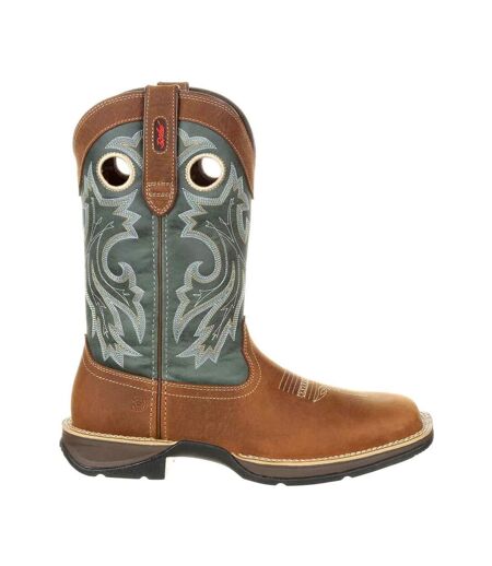 Mens Rebel Full Grain Leather Cowboy Boots Saddlehorn Clover Durango