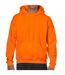 Sweat à capuche adulte orange fluo Gildan