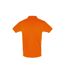 SOLS Mens Perfect Pique Short Sleeve Polo Shirt (Orange)