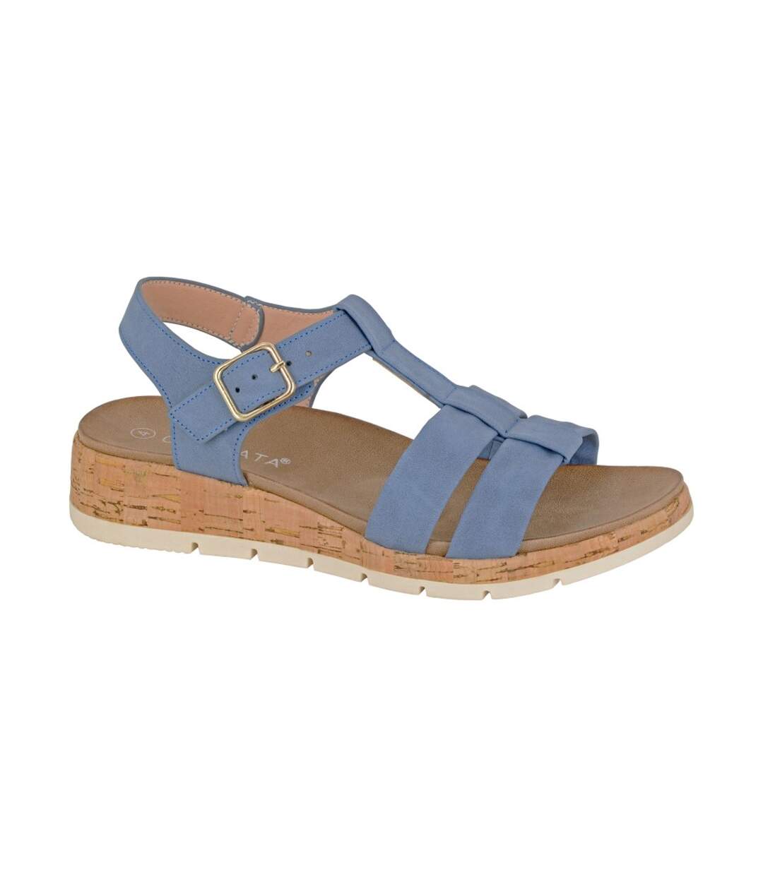 Womens/ladies Fadia Sandals Blue Cipriata-1