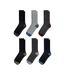 Pack Of 6  Mens Crew Socks  Black Ted Baker-2