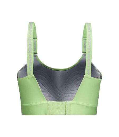 Womens/ladies Infinity Medium Impact Sports Bra Lime Under Armour