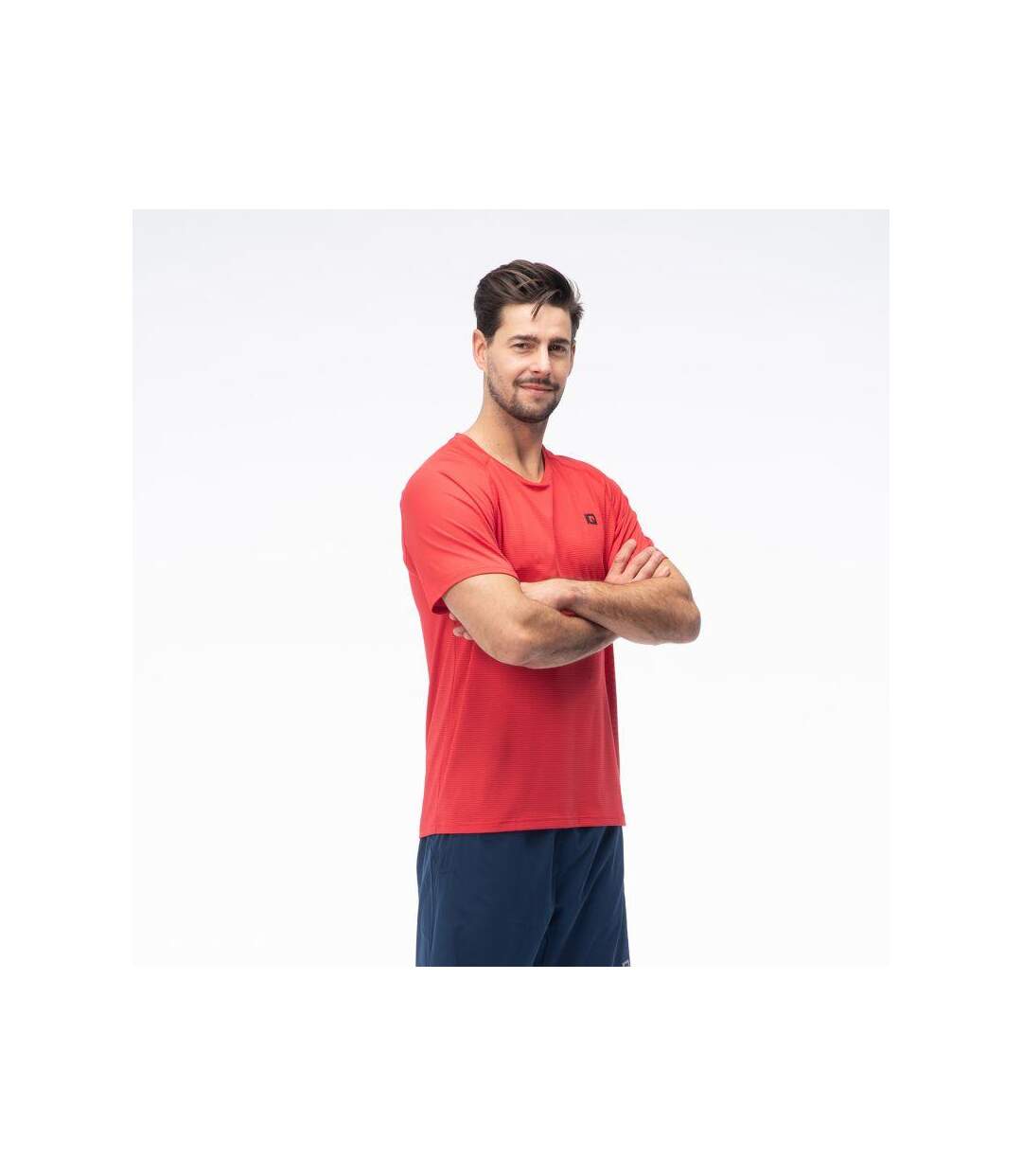 Mens Cross The Line Dyoro Raglan T-shirt Red IQ-3