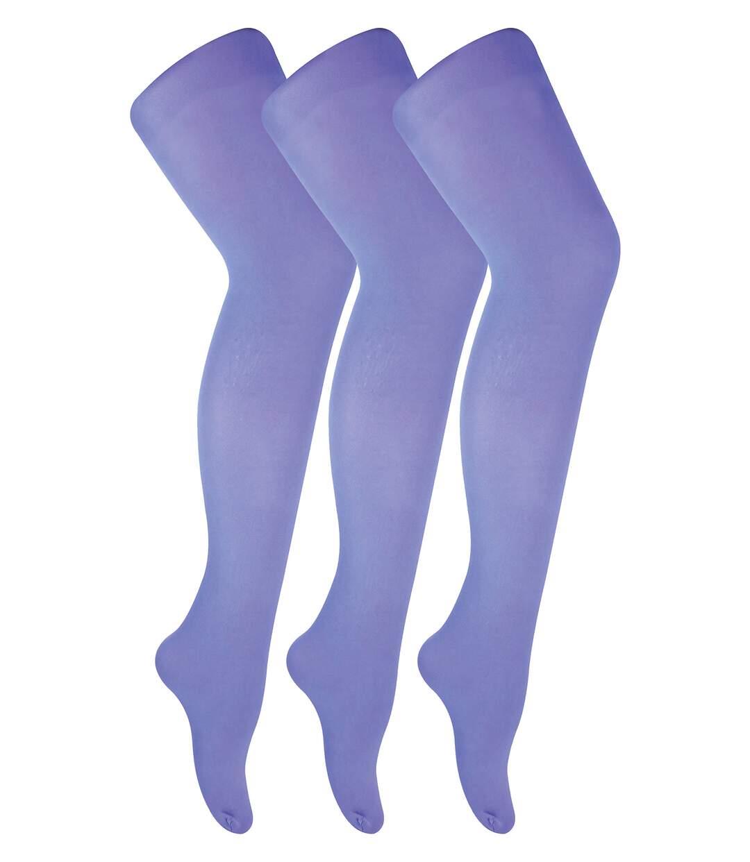 3 paires de collants pastel 40 deniers pour femme