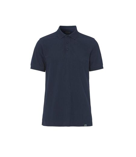 Mens Pique Stretch Polo Shirt Navy Cottover