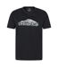 T-shirt Manches Courtes Scotland Homme Noir Mountain Warehouse-1