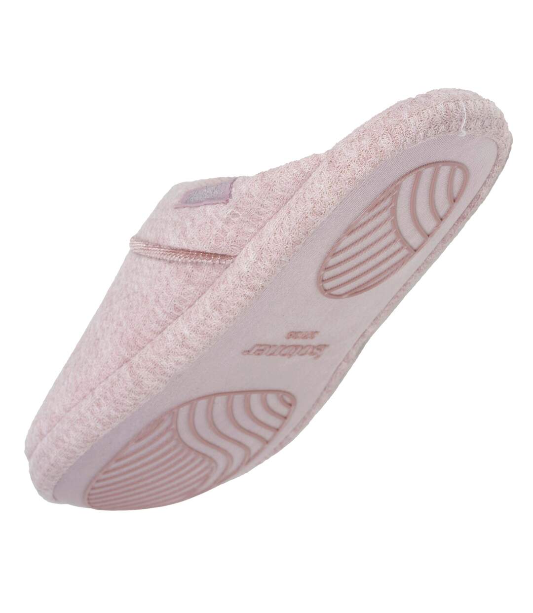 Isotoner Chaussons extra-light Mules femme maille nid d'abeille, semelle gomme antidérapante-5