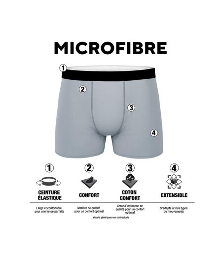 Lot de 4 Boxers homme uni ceinture 4 cm FU5380 Fila