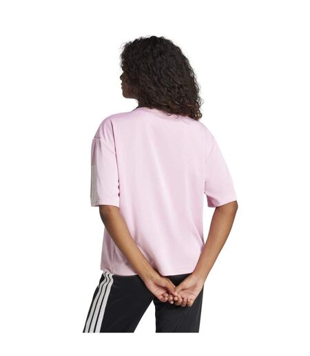 T-shirt Motif/style 3 Rayures Tiro Femme Vrai Rose Adidas