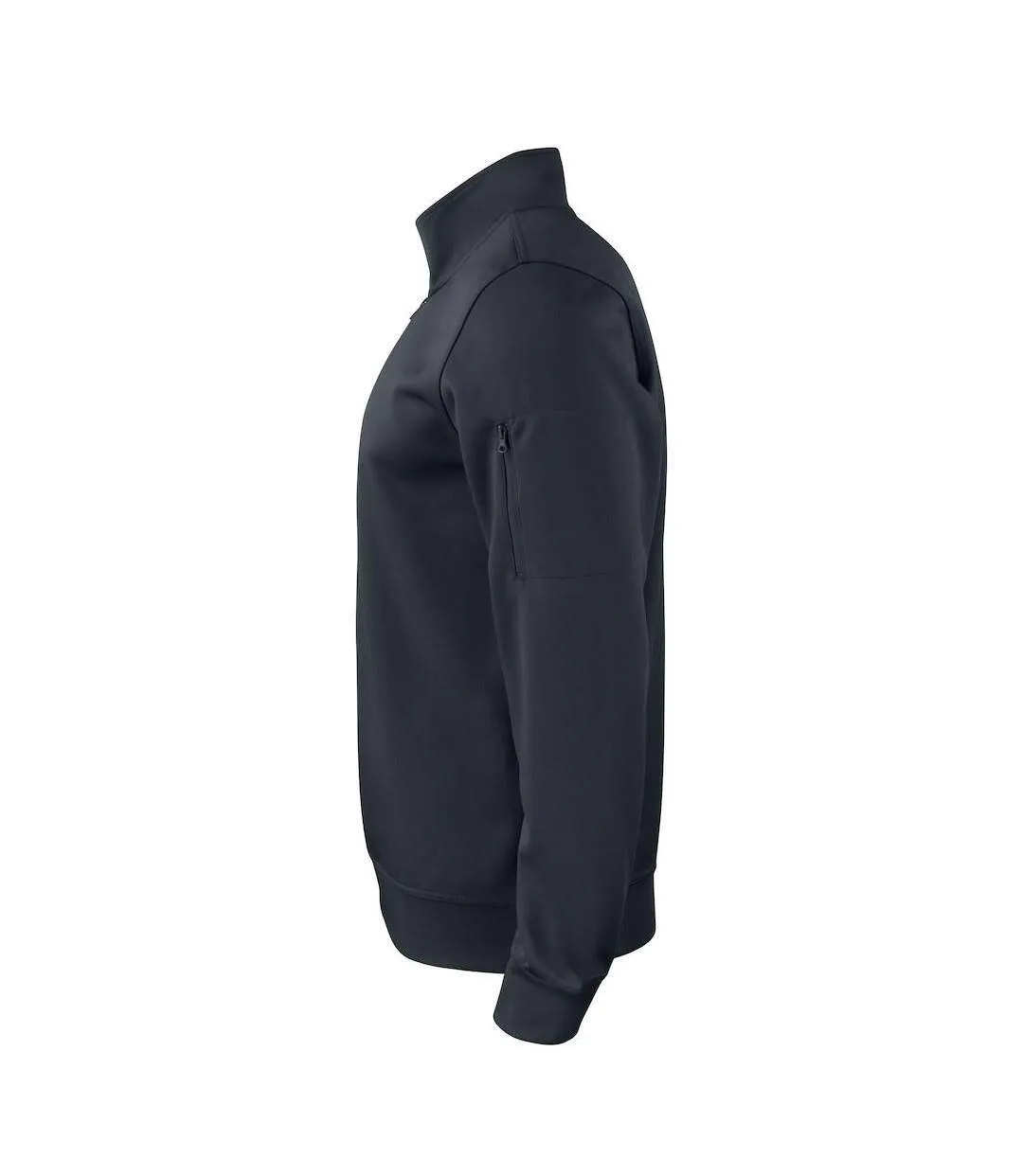 Unisex Adult Basic Active Quarter Zip Sweatshirt Black Clique-3