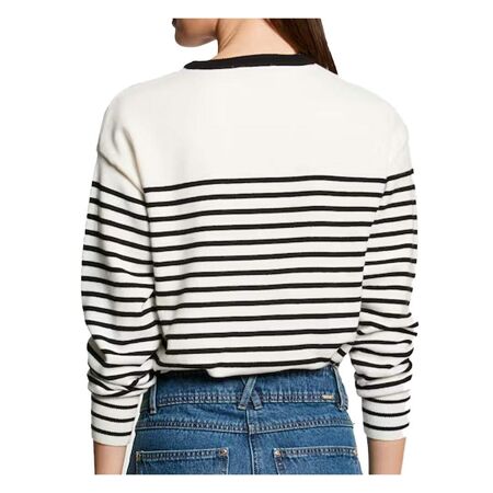 Pull Blanc/Bleu Femme Morgan MELENE - L