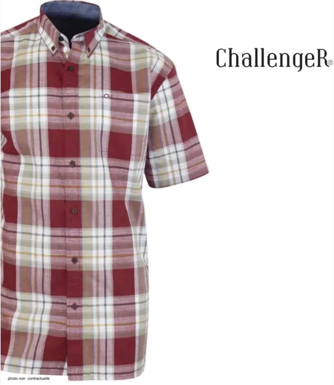 Chemisettes manches courtes CHALLENGER B3123A : le confort pur coton au style soigné-4
