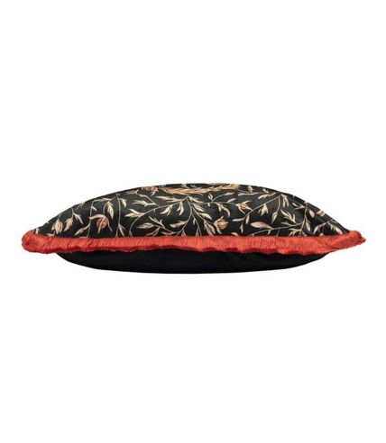 Paoletti Kitraya Leopard Throw Pillow Cover (Paprika Red/Black) (One Size)