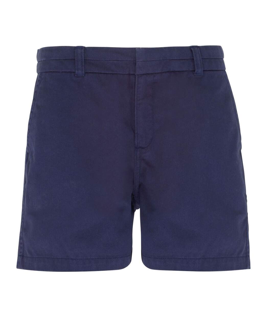 Short en coton pour femme - AQ061 - bleu marine-1