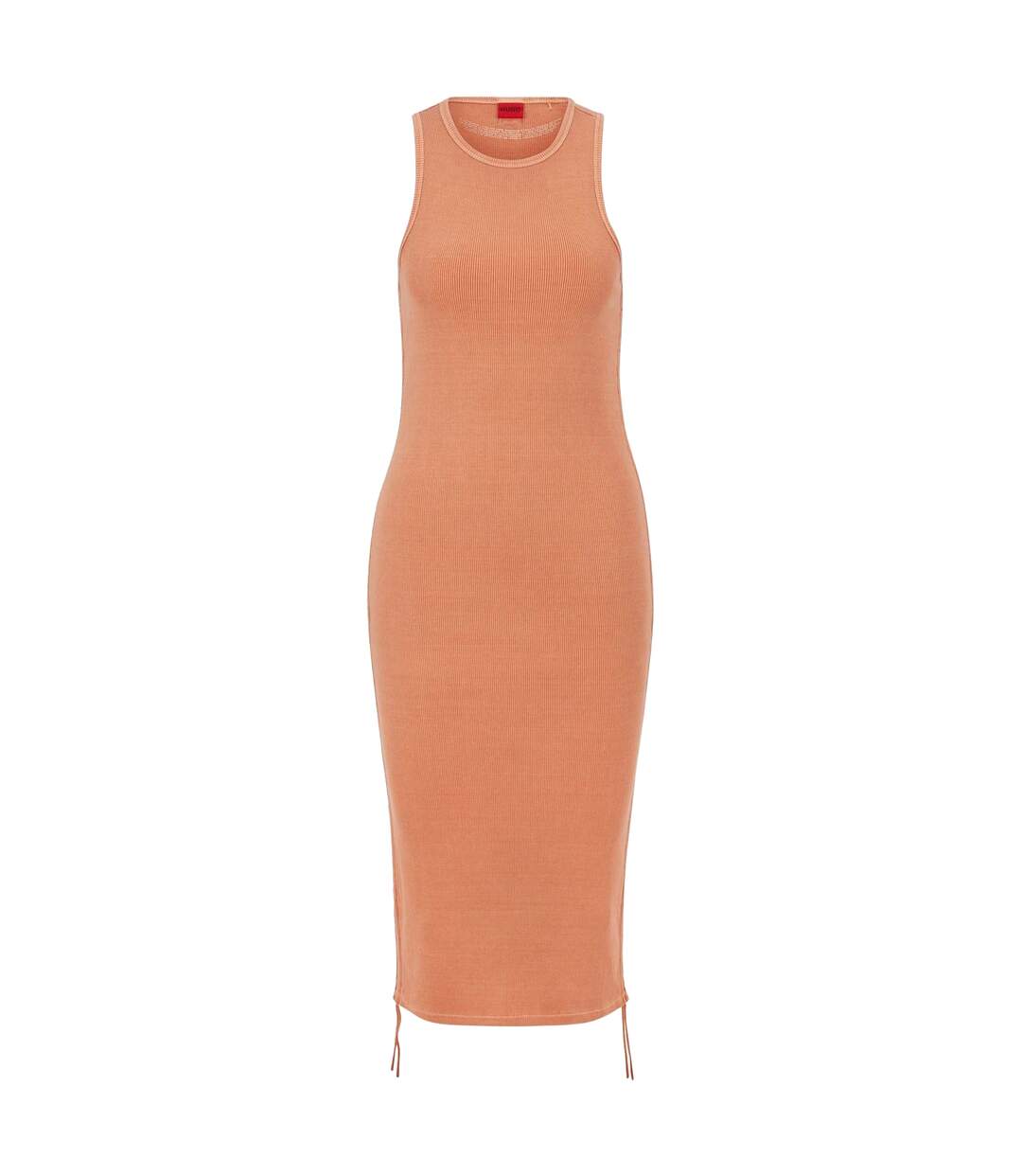 Womens/ladies Nerana Logo Dress Orange Hugo Boss-1