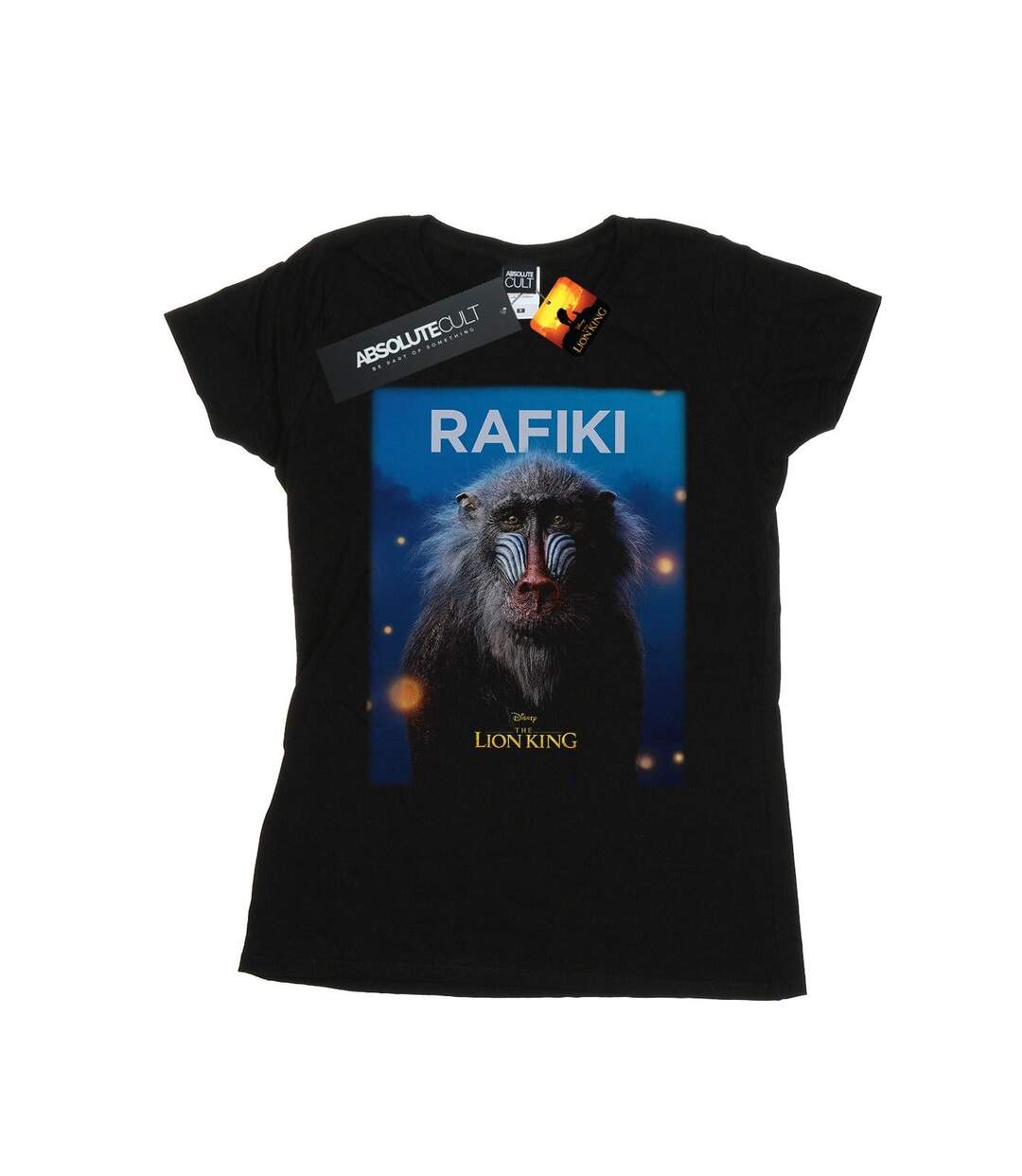 Disney T-shirt en coton Womens/Ladies The Lion King Movie Rafiki Poster (Noir) - UTBI25183-1