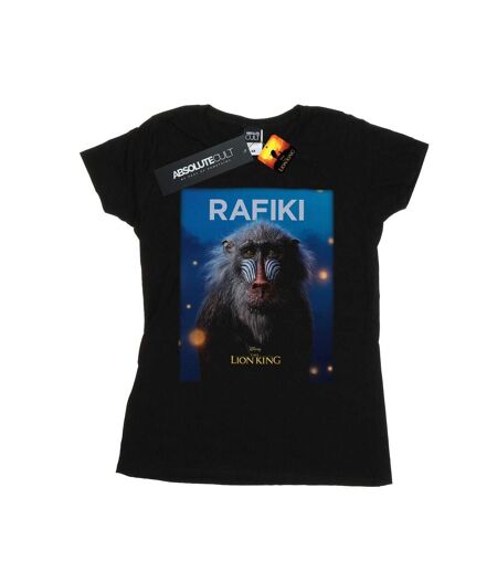 Disney T-shirt en coton Womens/Ladies The Lion King Movie Rafiki Poster (Noir) - UTBI25183