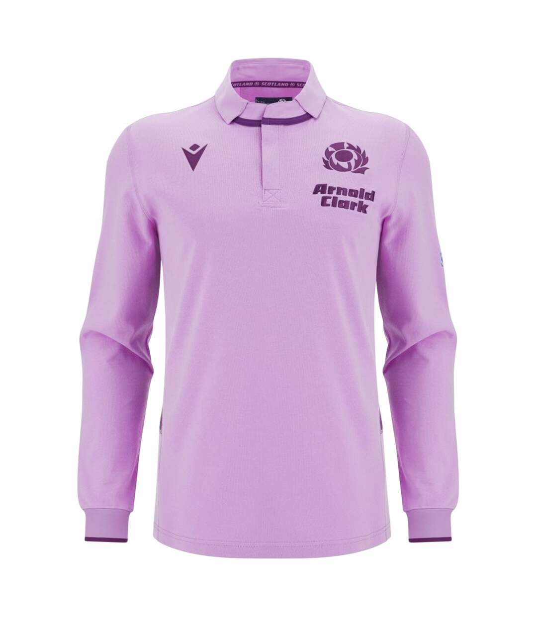 Mens 25/26 Scotland Ru Away Shirt Purple Macron-2
