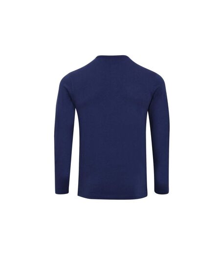 Premier Mens Long John Roll Sleeve T-Shirt (Indigo) - UTPC5575