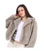 Veste Motif/style Boutonnage Double Femme Taupe Brave Soul-4