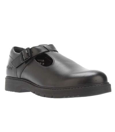 Womens/ladies finley leather t-bar shoes black Kickers