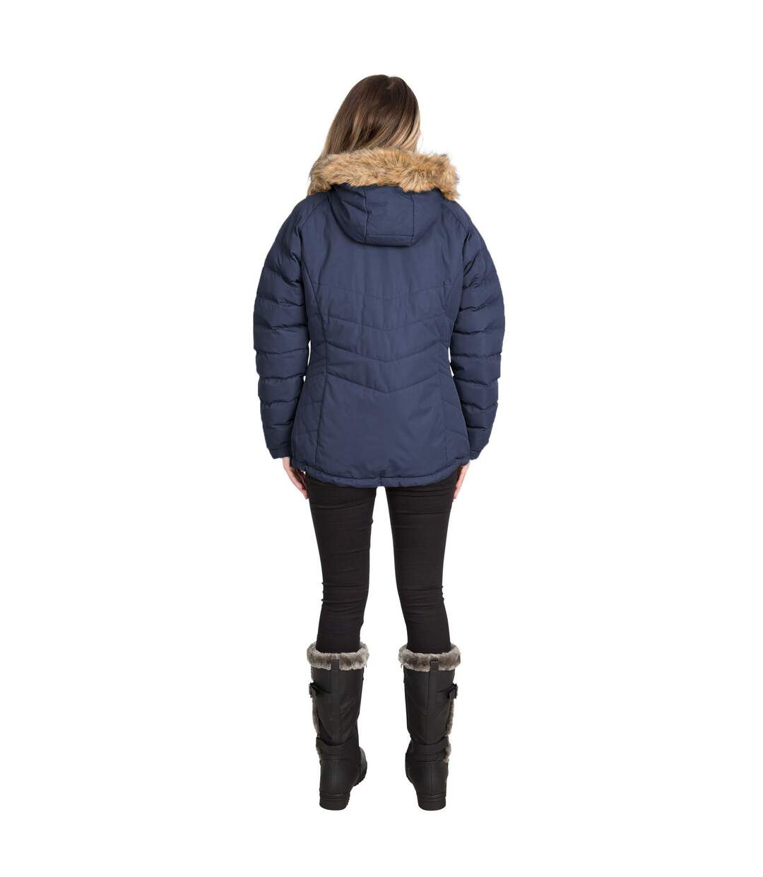 Womens/ladies Nadina Waterproof Padded Jacket Navy Trespass-1