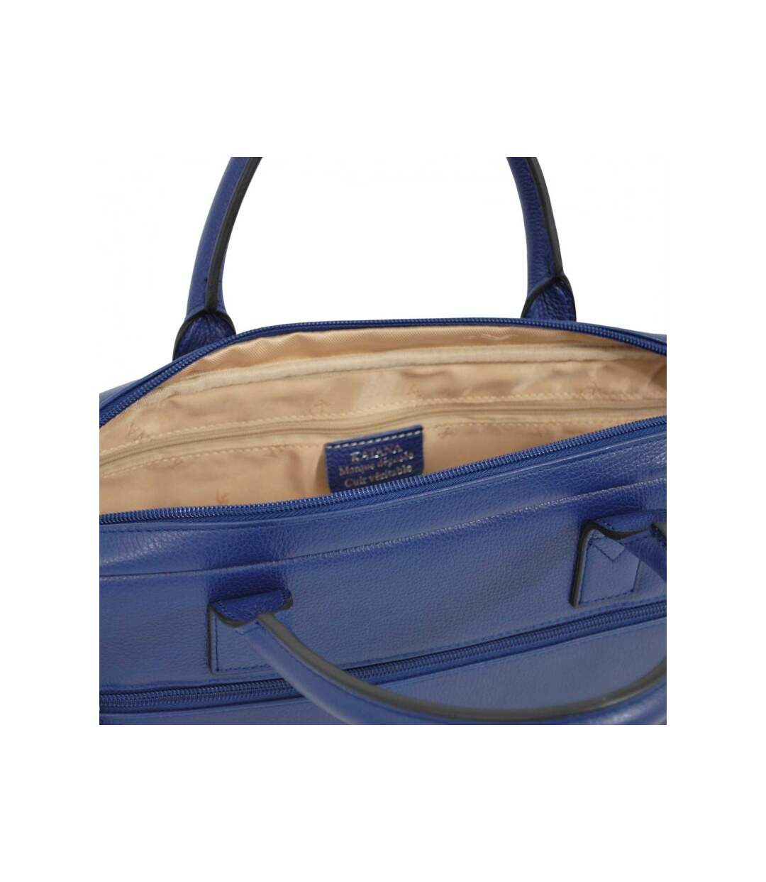 Katana - Cartable femme en cuir 14 - bleu - 7632-2