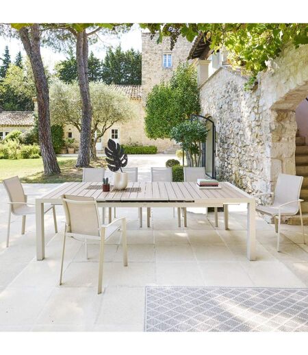 Table de jardin extensible Evasion en aluminium - 10 Places