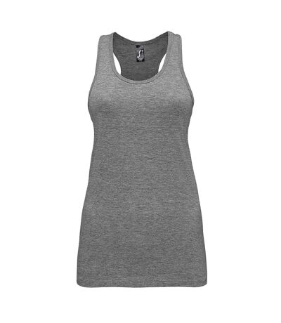 SOLS Womens/Ladies Justin Sleeveless Vest (Gray Marl)