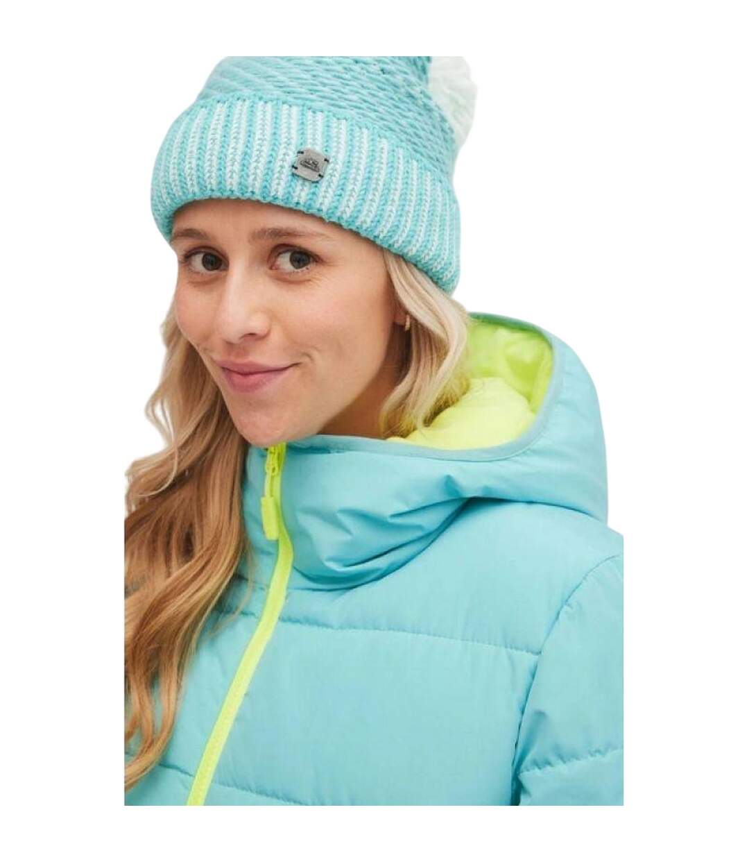 Blouson De Ski Motif Bloc De Couleurs Femme Bleu Vert O´Neill-4