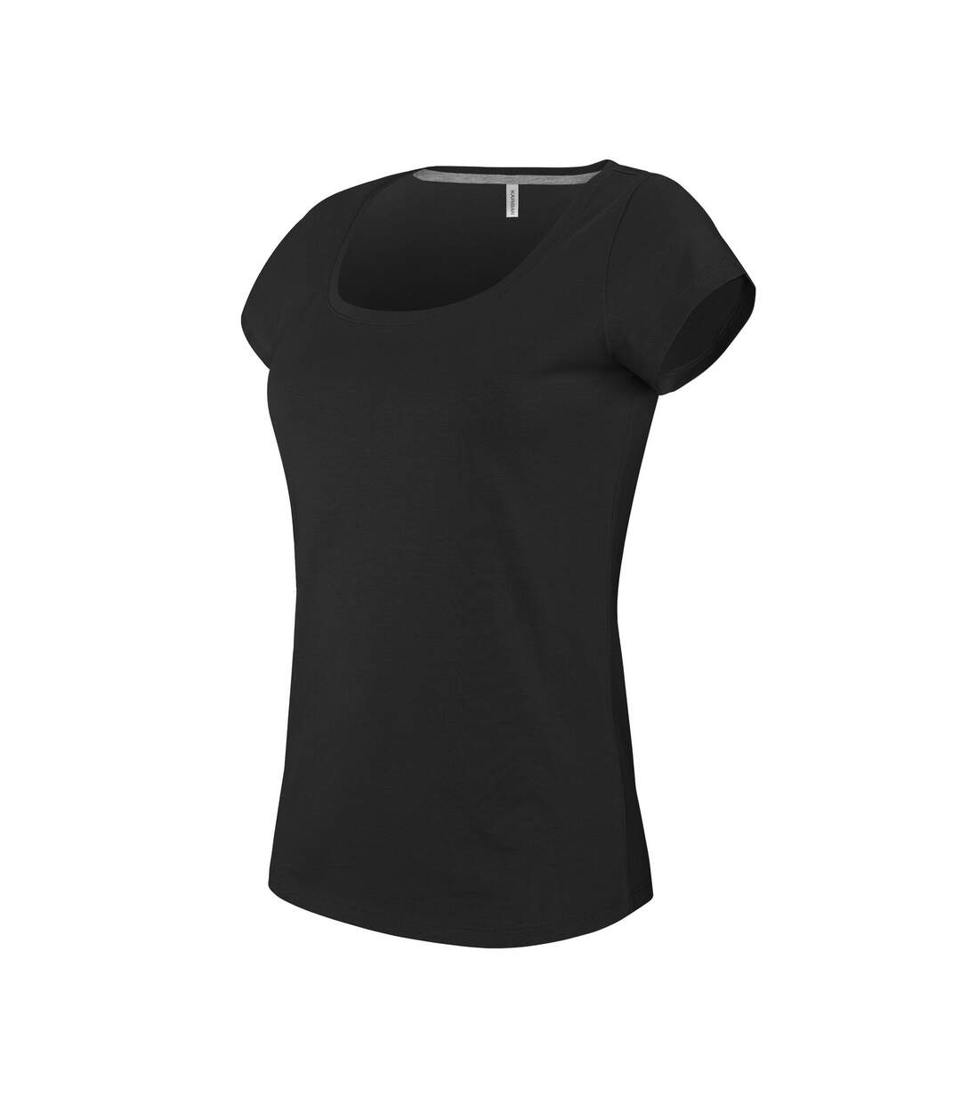 T-shirt col rond femme noir Kariban