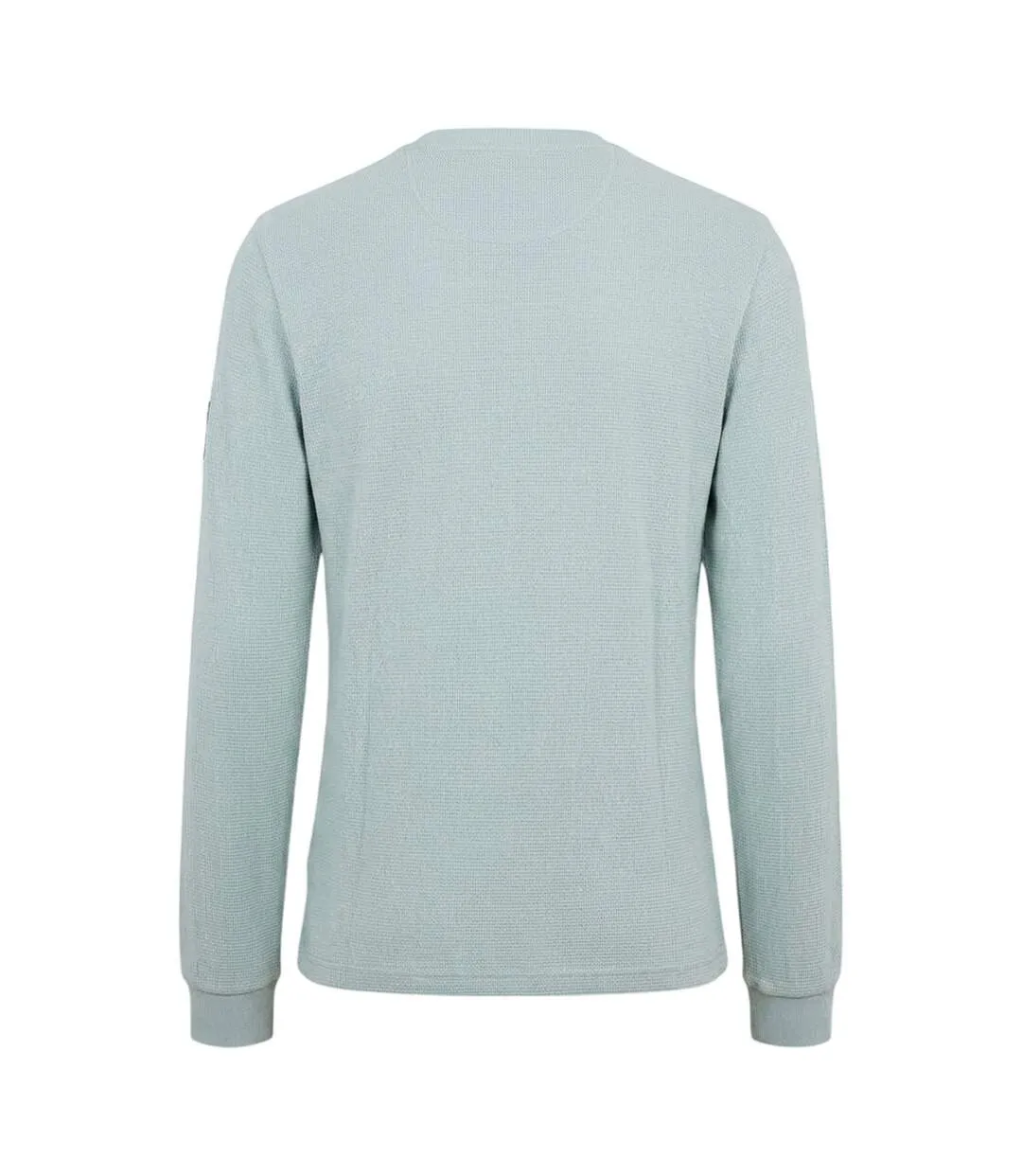 Mens Waffle Long-sleeved Top Overcast Grey Calvin Klein-2