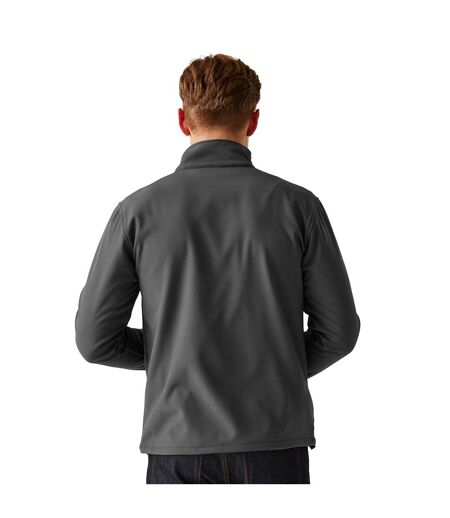 Regatta Reid Mens Softshell Wind Resistant Water Repellent Jacket (Seal Grey) - UTRG1599
