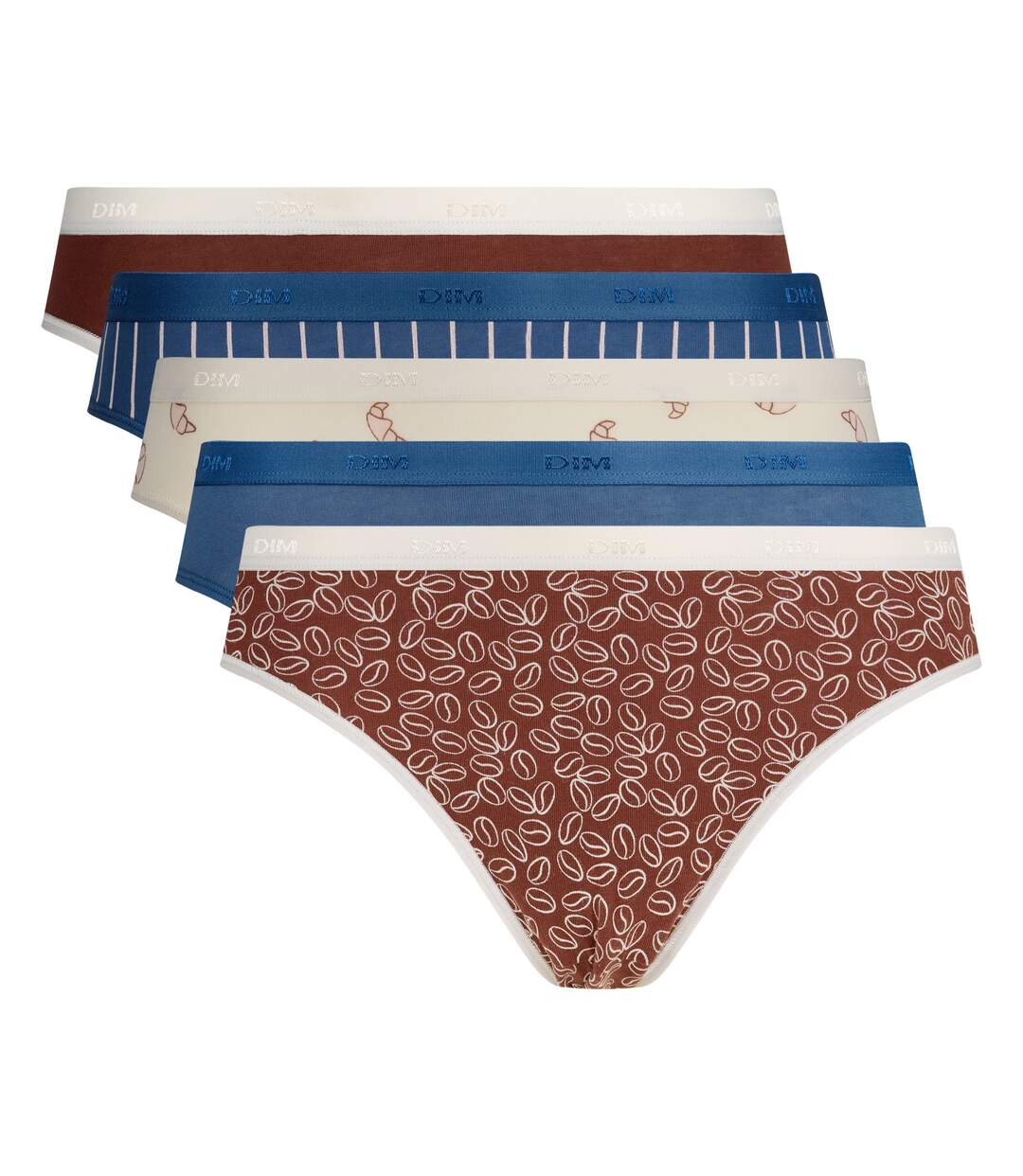 Lot de 5 Culottes Les Pockets Coton-3