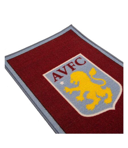 Aston Villa FC Crest Scatter Rug (Claret Red/Light Blue/Yellow) (One Size) - UTSG21129