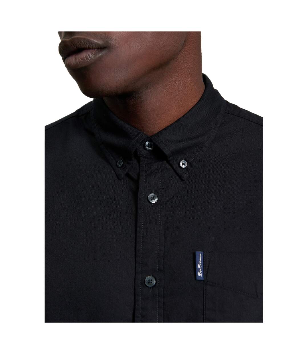 Chemise Manches Courtes Motif/style Signature Homme Noir Ben Sherman-4