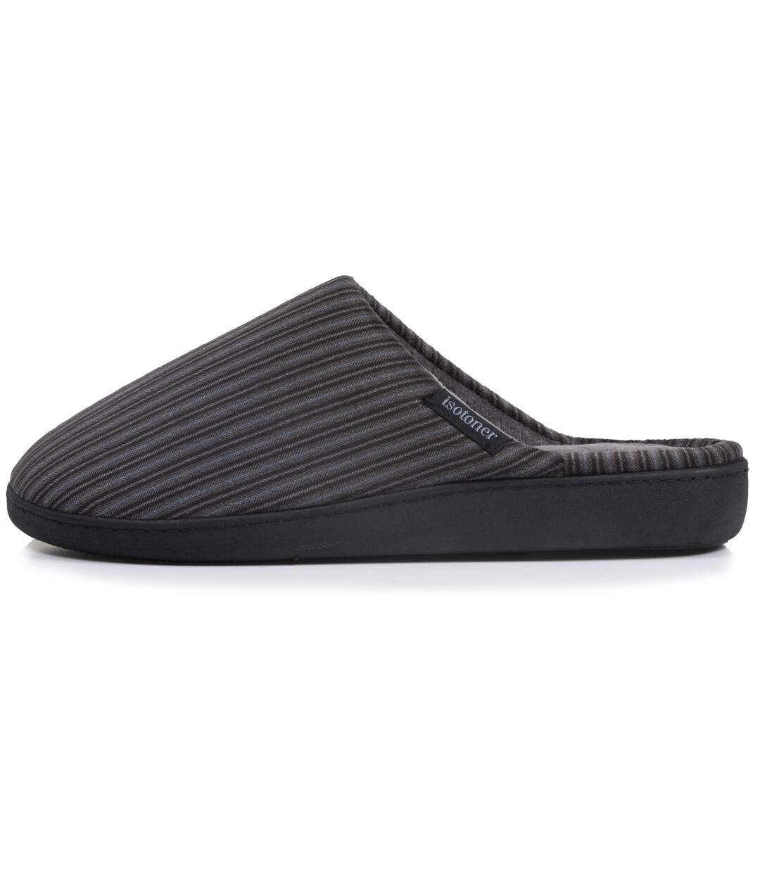Isotoner Chaussons Mules homme semelle à mémoire de forme-3