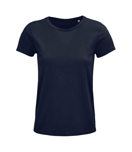 T-shirt Crusader Femme Bleu Marine Français SOLS
